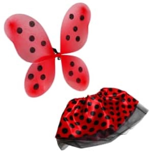 LADYBUG COSTUME 4pc NWT - Picture 3 of 15